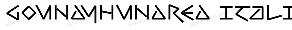 GoundyHundred Italic字体转换
